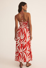 Z Supply Elodi Palm Floral Midi Dress