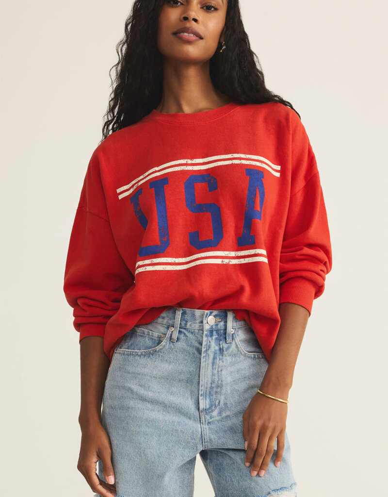 Z Supply USA Sunday Sweatshirt