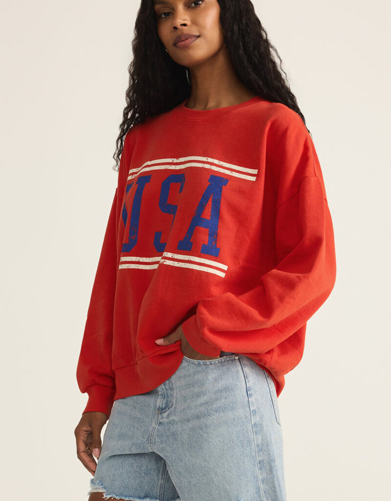 Z Supply USA Sunday Sweatshirt