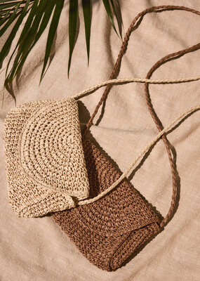 Z Supply Sand Dollar Mini Straw Bag