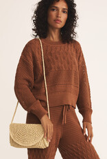 Z Supply Sand Dollar Mini Straw Bag