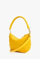 Clare V. Petit Moyen Messenger - Snapdragon Woven Checker