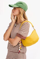 Clare V. Petit Moyen Messenger - Snapdragon Woven Checker
