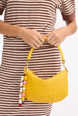 Clare V. Petit Moyen Messenger - Snapdragon Woven Checker