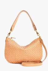 Clare V. Moyen Messenger - Bisque Woven Checker
