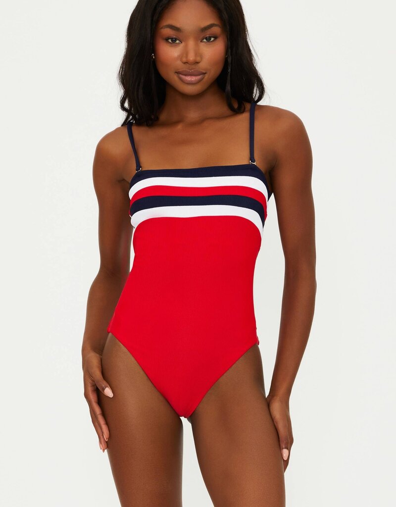 Beach Riot Jessa One-Piece - American Colorblock