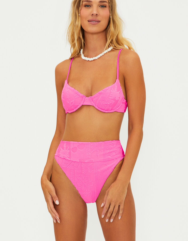 Beach Riot Camilla Top - Strawberry Stand Terry