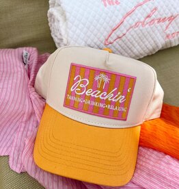 Kenz Kustomz Beachin' Vintage Trucker Hat - Orange