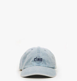 Clare V. Ciao Baseball Hat - Light Denim