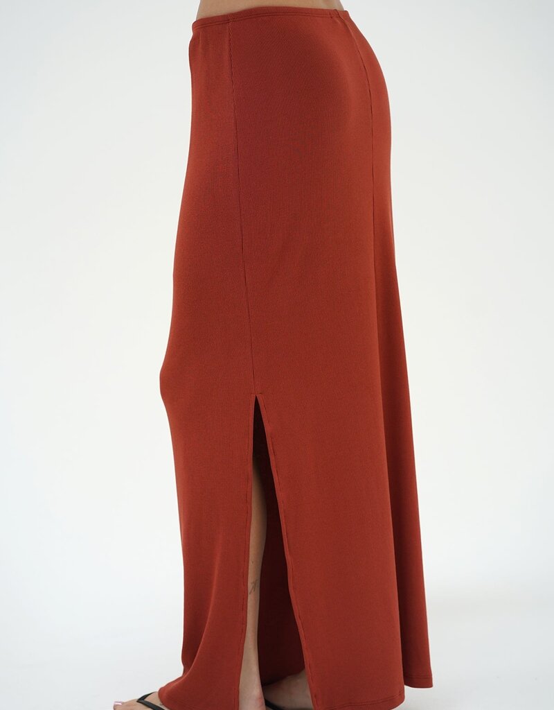 LNA Steph Ribbed Skirt