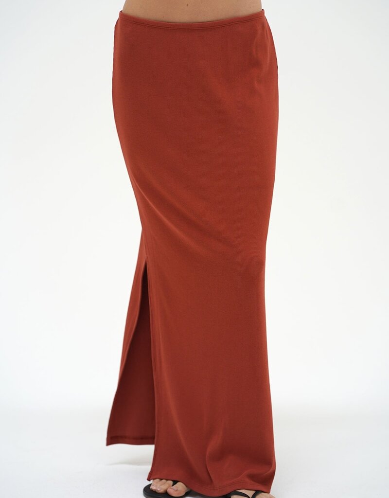 LNA Steph Ribbed Skirt