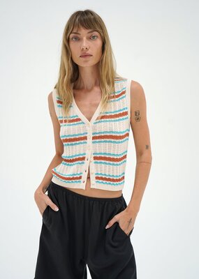 LNA Lou Sleeveless Cardigan
