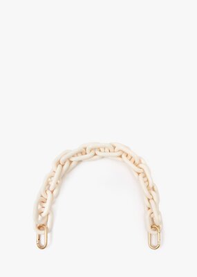 Clare V. Shortie Strap - Cream Resin