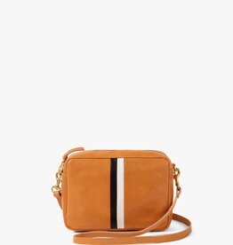 Clare V. Midi Sac - Natural w/ Black & Cream Stripe