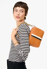 Clare V. Midi Sac - Natural w/ Black & Cream Stripe