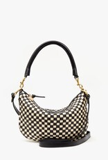 Clare V. Petit Moyen - Black & Cream Woven Checker