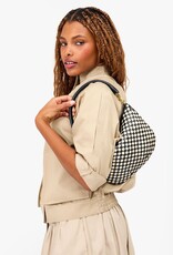 Clare V. Petit Moyen - Black & Cream Woven Checker