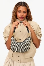Clare V. Petit Moyen - Black & Cream Woven Checker