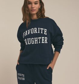 Favorite Daughter Cropped Collegiate Sweatshirt