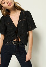 Nation Rosalyn Tie Front Top