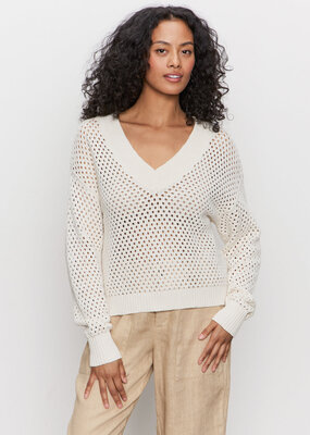 Sanctuary Airy Openwork Sweater