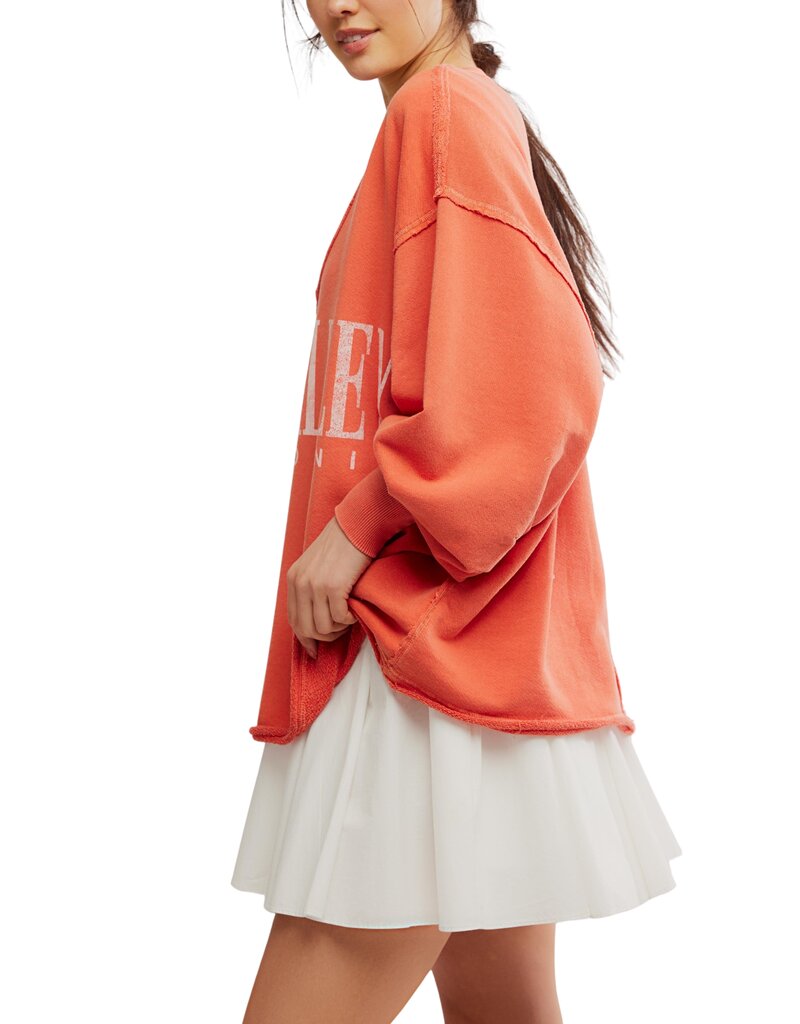 Free People Venice V-Neck Graphic