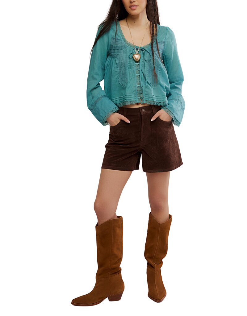 Free People Tippi Vegan Suede Short