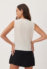 Bella Dahl Texture Ribbed Mock Neck Top