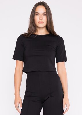 Ripley Rader Ponte Knit Short Sleeve Top