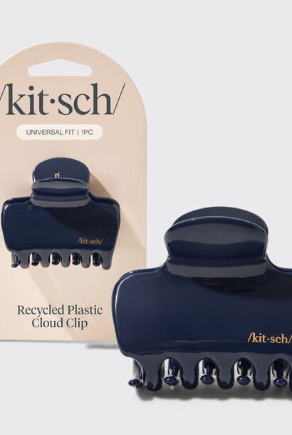 Recycled Plastic Puffy Cloud Clip  - Blue Orchid