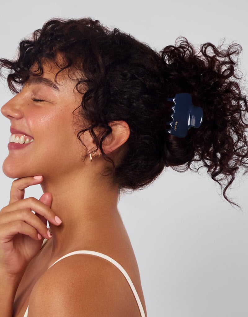 Kitsch Recycled Plastic Puffy Cloud Clip  - Blue Orchid