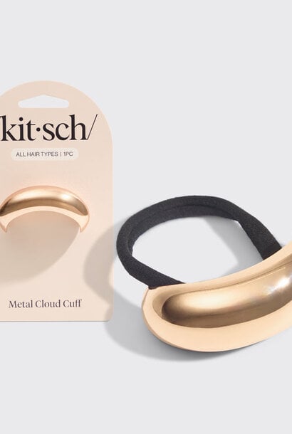 Medium Metal Cloud Cuff - Gold