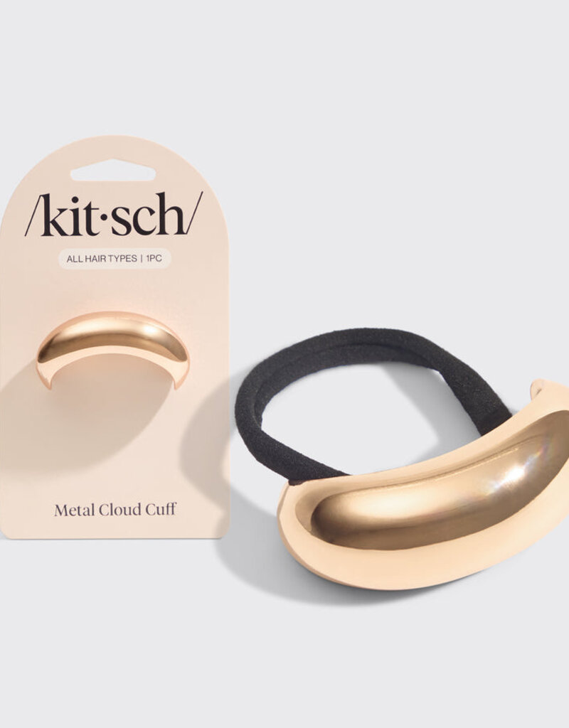 Kitsch Medium Metal Cloud Cuff - Gold