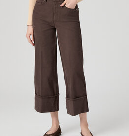 Paige Sasha Ankle Wide Leg - Rich Chocolate