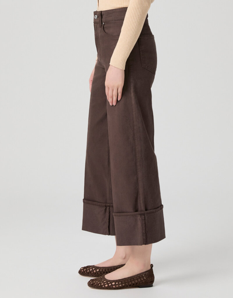 Paige Sasha Ankle Wide Leg - Rich Chocolate