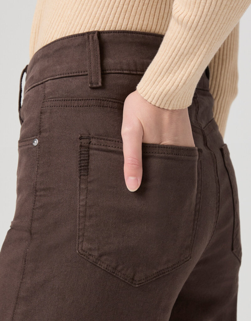 Paige Sasha Ankle Wide Leg - Rich Chocolate