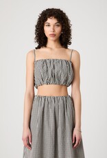 French Connection Gingham Crop Top