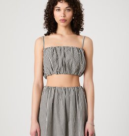 French Connection Gingham Crop Top