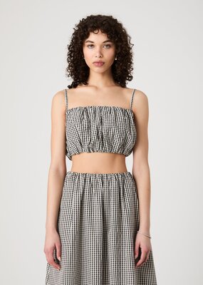 French Connection Gingham Crop Top