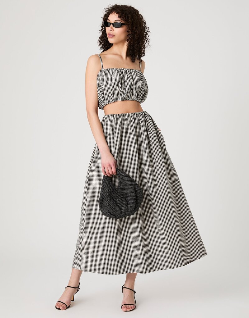 French Connection Gingham Crop Top