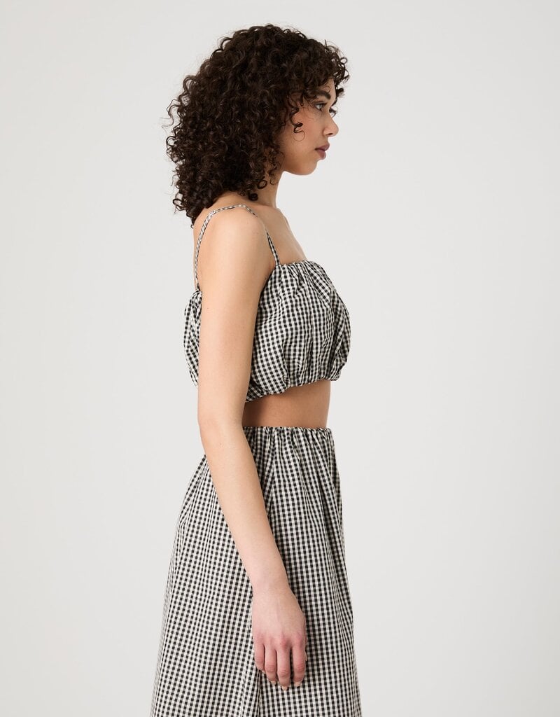 French Connection Gingham Crop Top