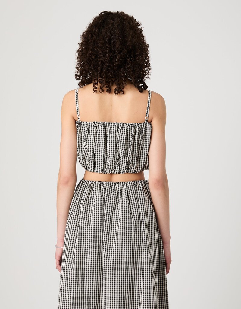 French Connection Gingham Crop Top