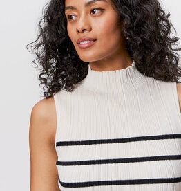 Sanctuary Ribbed Funnel Neck Top