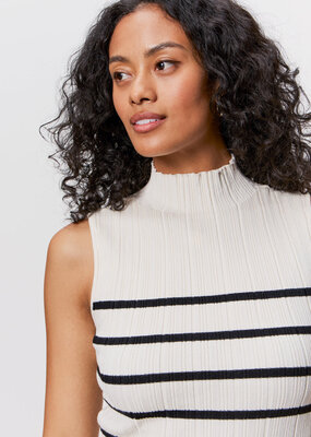 Sanctuary Ribbed Funnel Neck Top