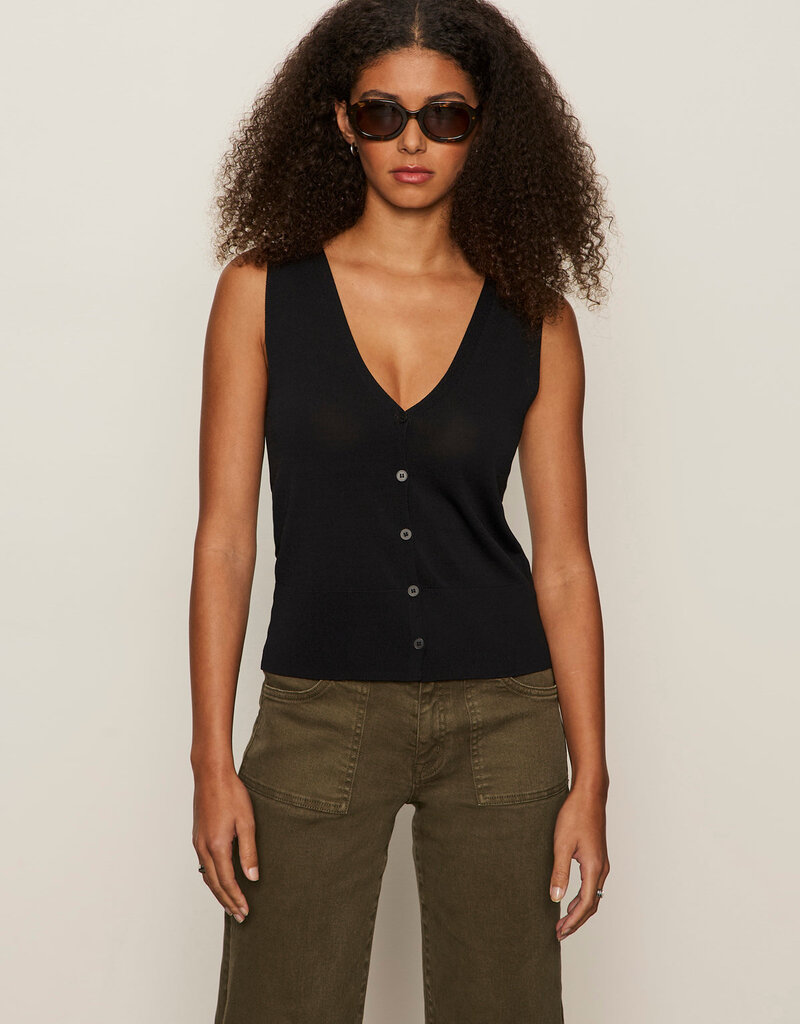 Sanctuary Knitted Button Front Top