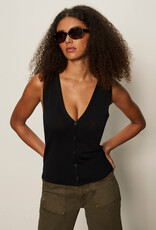 Sanctuary Knitted Button Front Top