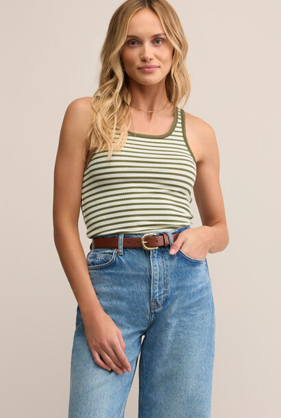 Classic Striped Scoop Tank
