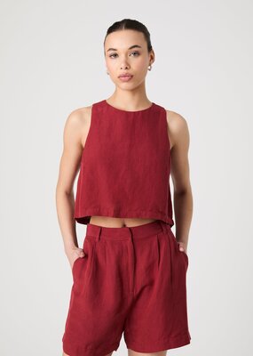 French Connection Birdie Linen Top