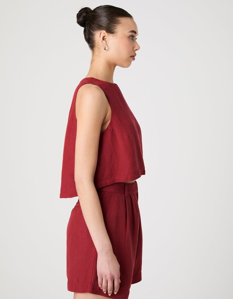 French Connection Birdie Linen Top