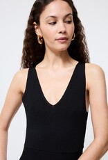 French Connection Fit & Flare Knit Midi Dress